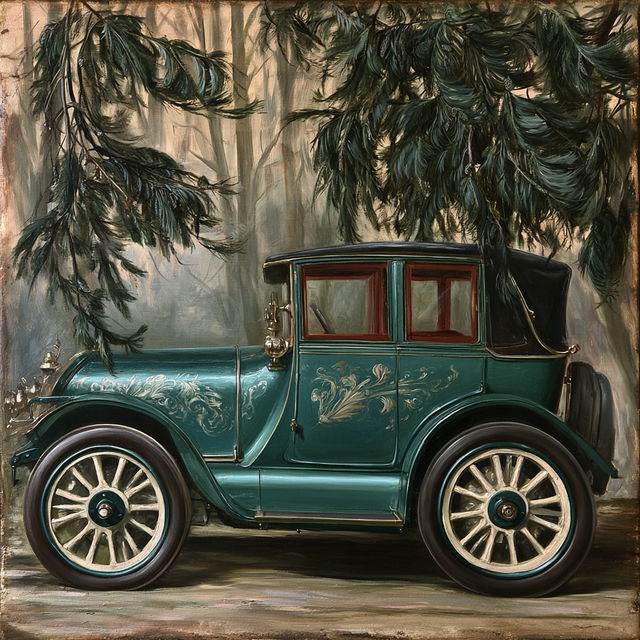 Cloisterbark style, Midjourney V8.2, render 1 of 4