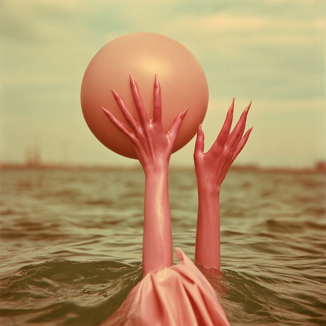 Peachfold Xenoscenics style, Midjourney V8.2, render 1 of 4