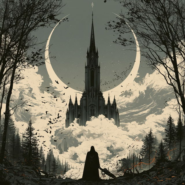Gothicrosia style, Midjourney V8.2, render 1 of 4