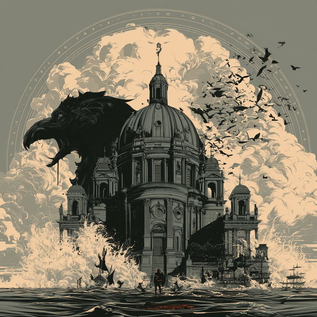 Gothicrosia style, Midjourney V8.2, render 4 of 4