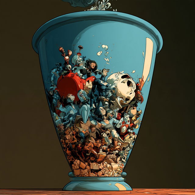 Lantern Beast Impressions style, Midjourney V8.2, render 2 of 4