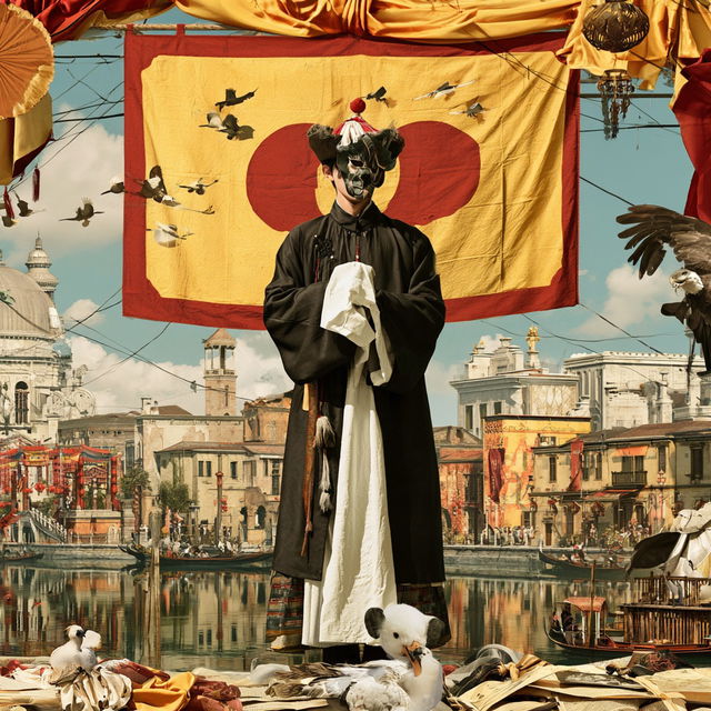 Silk Banner Pageantry style, Midjourney V8.2, render 4 of 4