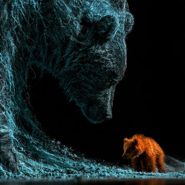 Biolumifur style, Midjourney V8.2, render 4 of 4
