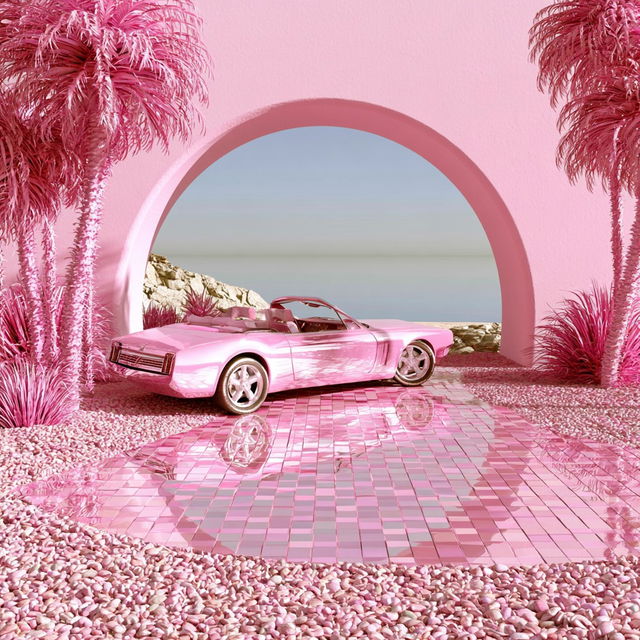 Candy Vapor Pavilion style, Midjourney V8.2, render 1 of 4