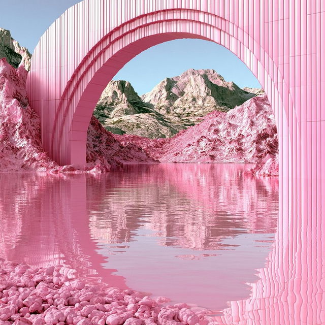 Candy Vapor Pavilion style, Midjourney V8.2, render 3 of 4