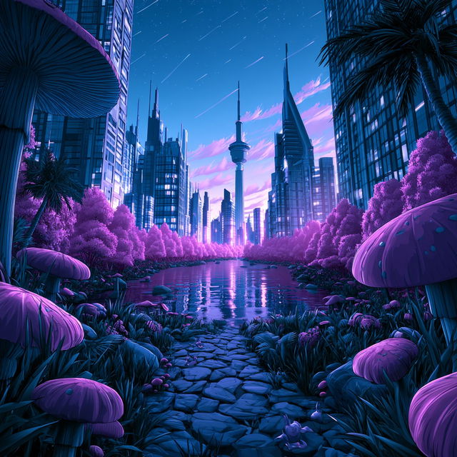 Cosmopera style, Midjourney V8.2, render 4 of 4