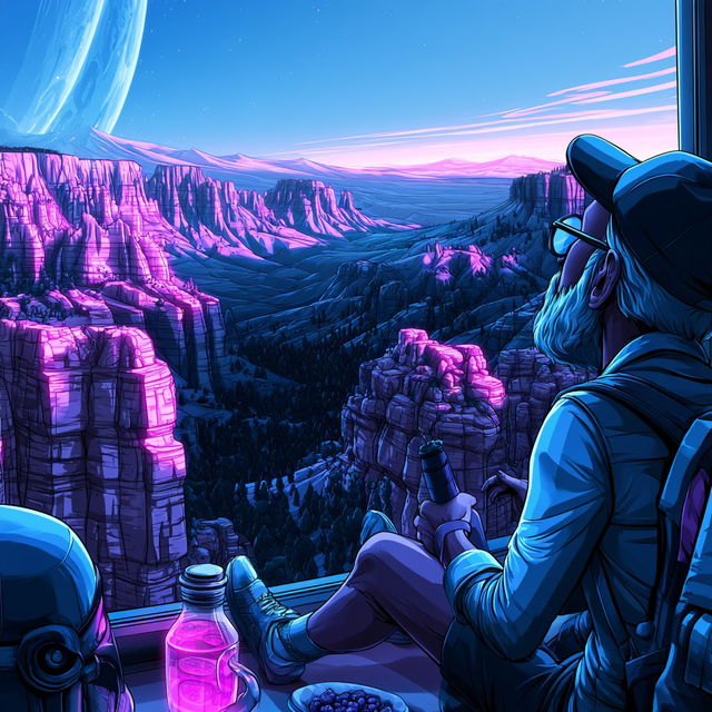 Cosmopera style, Midjourney V8.2, render 3 of 4