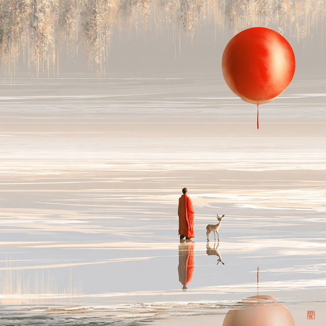 Fluvial Surrealism style, Midjourney V8.2, render 4 of 4