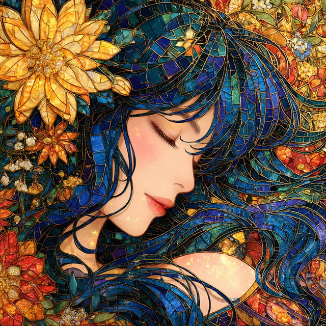 Operatic Mosaic style, Midjourney V8.2, render 2 of 4