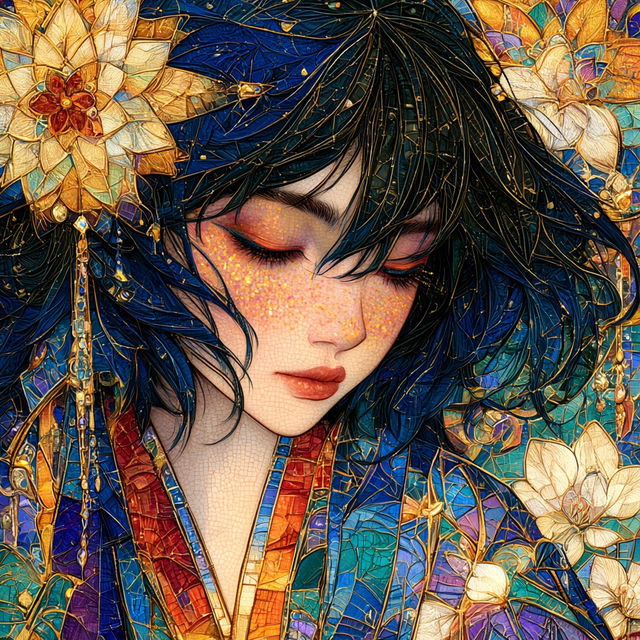Operatic Mosaic style, Midjourney V8.2, render 3 of 4