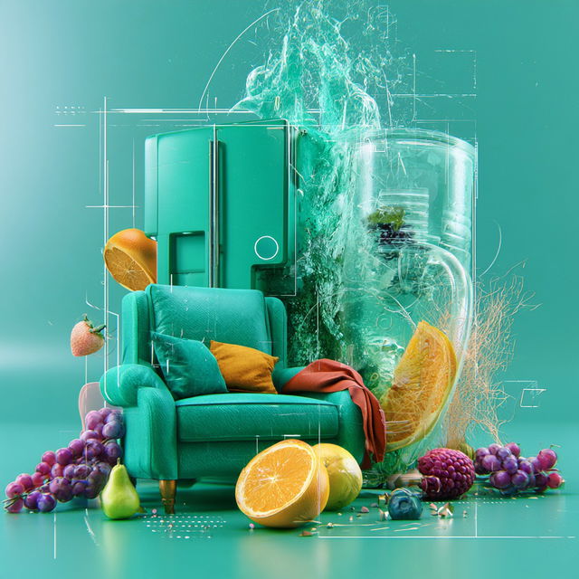 Crystalglyphics style, Midjourney V8.2, render 4 of 4