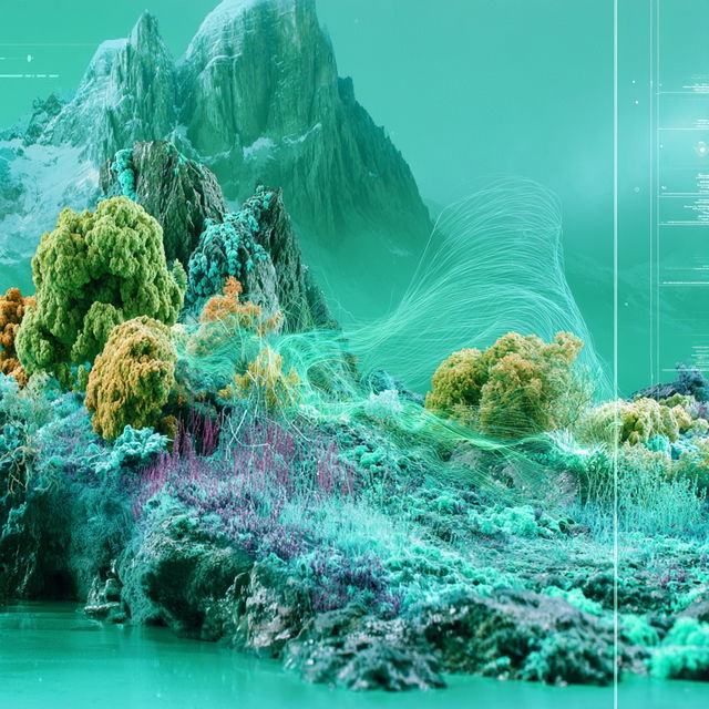 Crystalglyphics style, Midjourney V8.2, render 3 of 4
