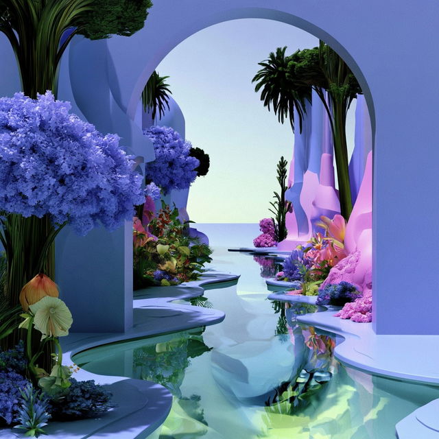 Marionette Terrascenics style, Midjourney V8.2, render 3 of 4