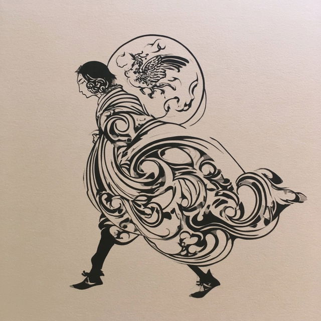Inkbrocade style, Midjourney V8.2, render 2 of 4