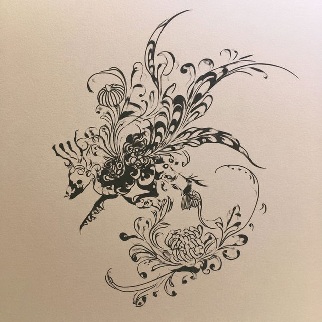 Inkbrocade style, Midjourney V8.2, render 1 of 4