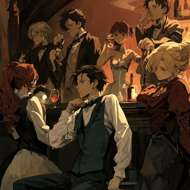 Baccano style, Midjourney V8.2, render 3 of 4