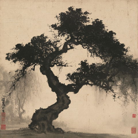 Bada Shanren style (Painters), Midjourney V8.2