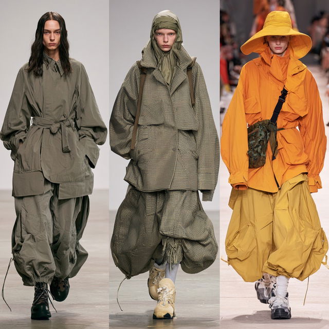 Baggy fashion style, Midjourney V8.2, render 1 of 4