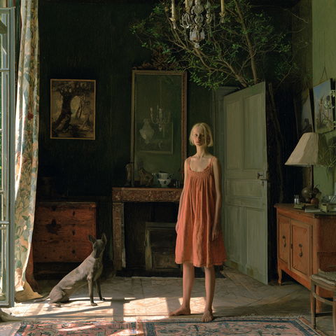 Balthus style (Painters), Midjourney V8.2