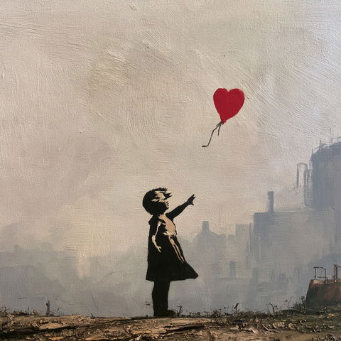 Banksy style (Street artists), Midjourney V8.2