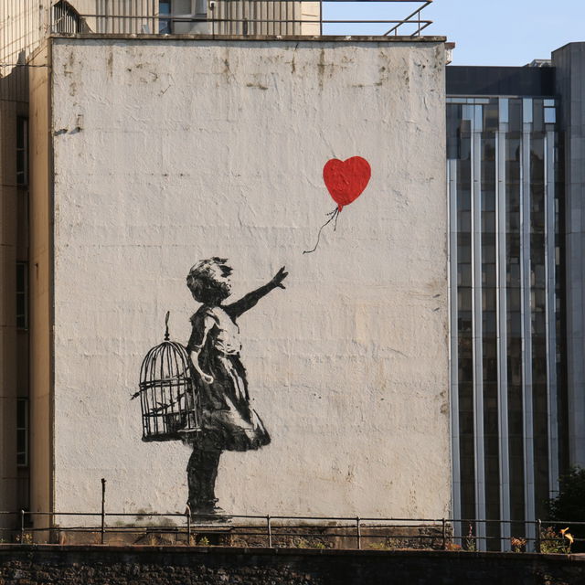 Banksy style, Midjourney V8.2, render 3 of 4