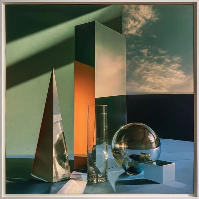 Barbara Kasten style, Midjourney V8.2, render 2 of 4