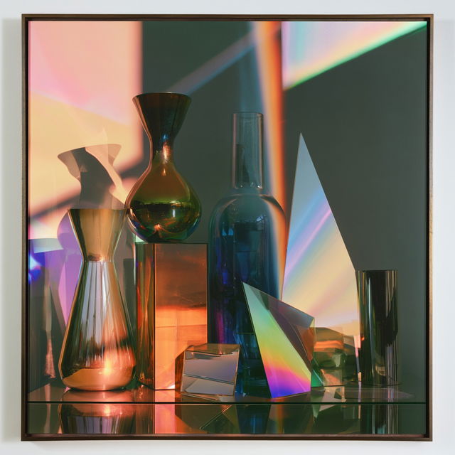 Barbara Kasten style, Midjourney V8.2, render 4 of 4