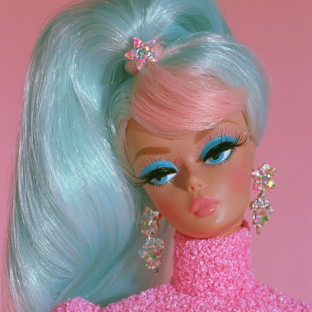 Barbie style, Midjourney V8.2, render 3 of 4