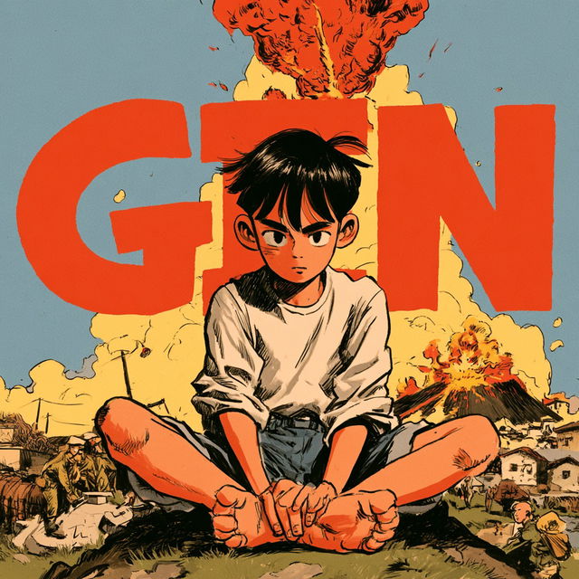 Barefoot Gen style, Midjourney V8.2, render 1 of 4