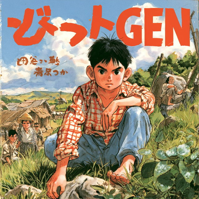Barefoot Gen style, Midjourney V8.2, render 3 of 4