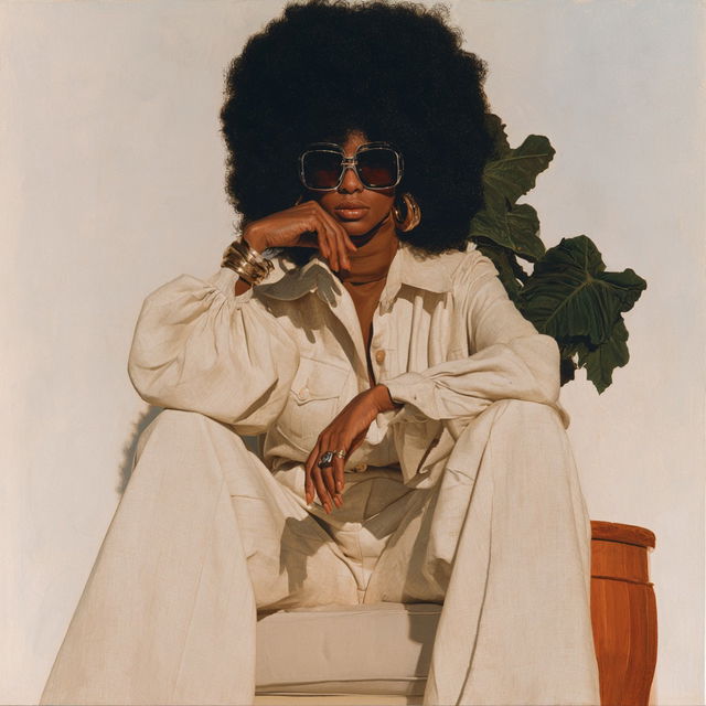 Barkley L. Hendricks style, Midjourney V8.2, render 1 of 4