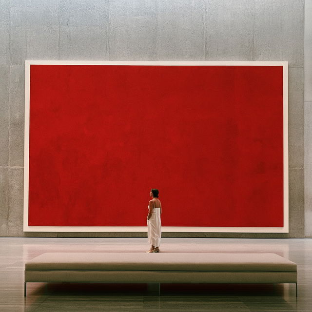 Barnett Newman style, Midjourney V8.2, render 2 of 4