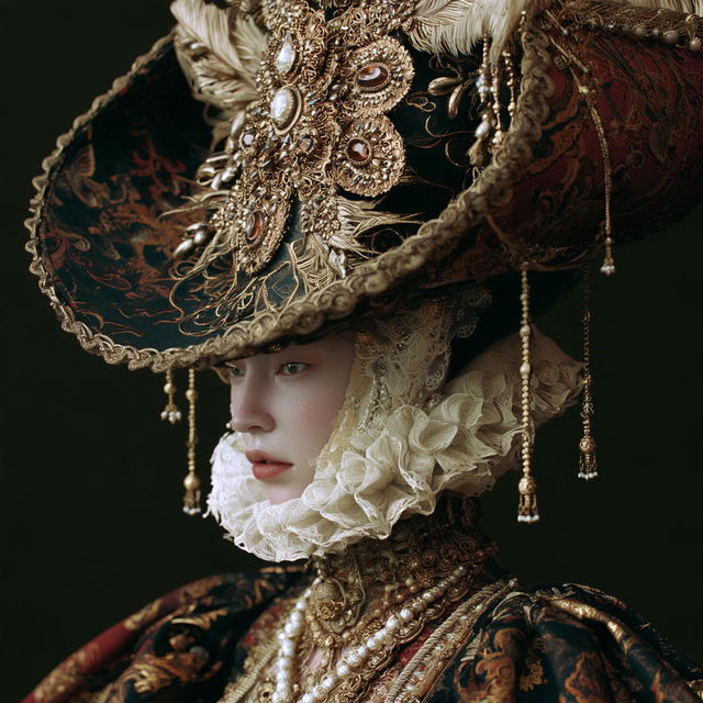 Baroque style, Midjourney V8.2, render 2 of 4