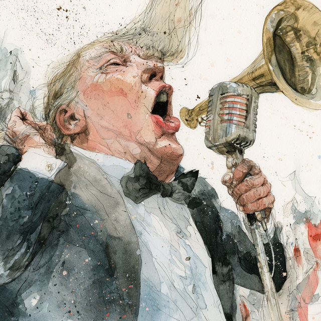 Barry Blitt style, Midjourney V8.2, render 4 of 4
