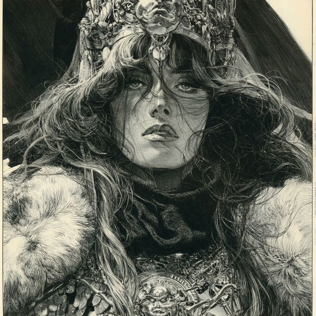 Barry Windsor-Smith style, Midjourney V8.2, render 3 of 4