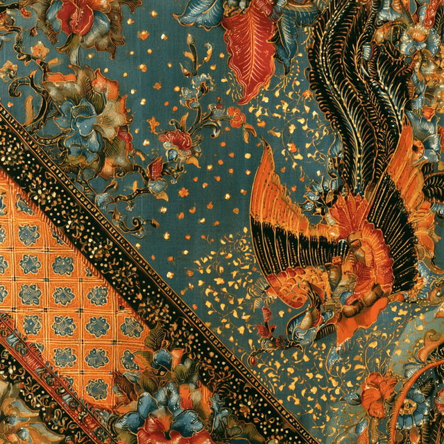Batik style, Midjourney V8.2, render 1 of 4