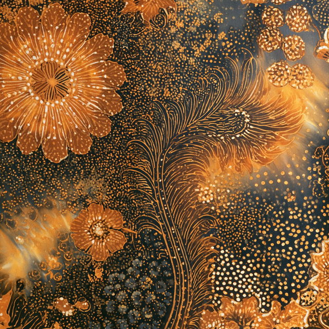 Batik style, Midjourney V8.2, render 3 of 4
