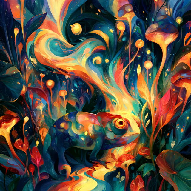 Autumnal Glowpath style, Midjourney V8.2, render 4 of 4