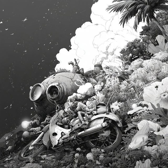 Cutout Mythworks style, Midjourney V8.2, render 3 of 4