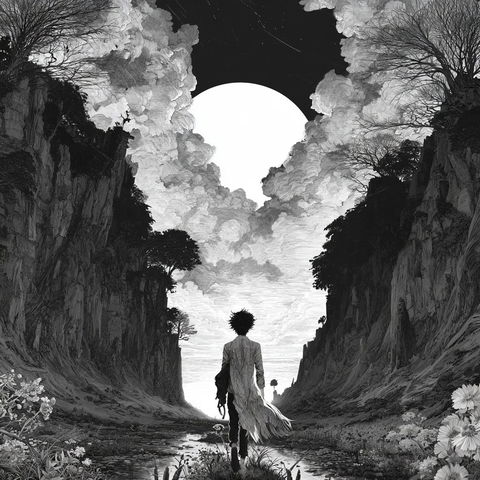 Cutout Mythworks style (SREF codes), Midjourney V8.2