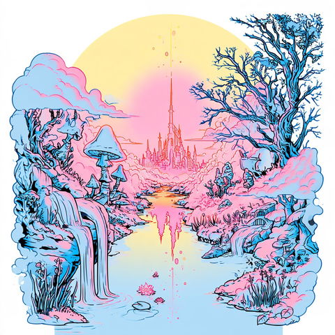 Fairyland Isoplex style (SREF codes), Midjourney V8.2