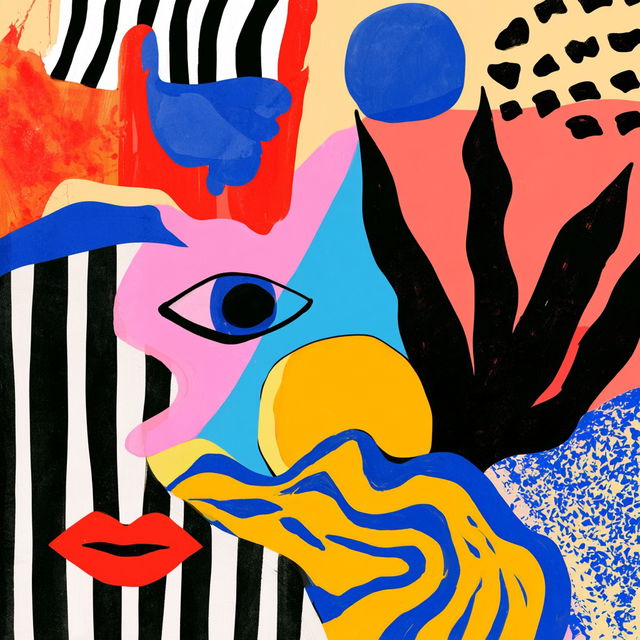 Kente Mascara style, Midjourney V8.2, render 1 of 4