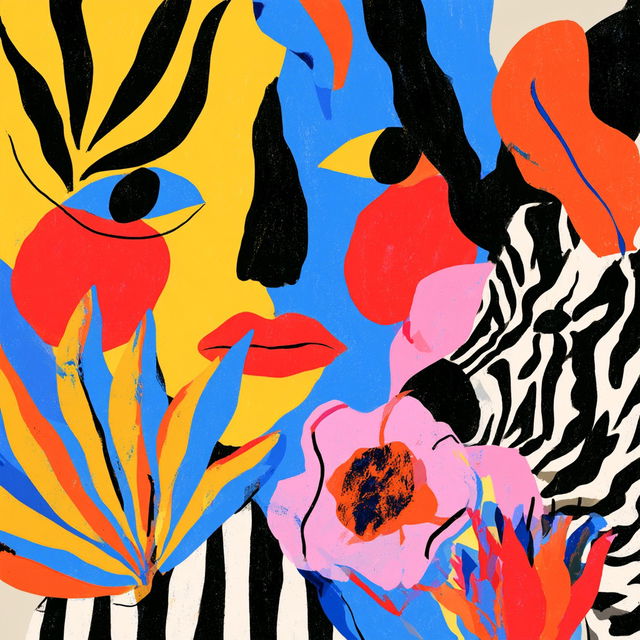 Kente Mascara style, Midjourney V8.2, render 4 of 4