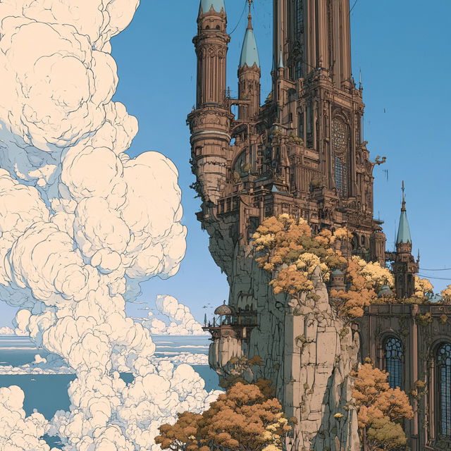 Peachstone Cathedralism style, Midjourney V8.2, render 1 of 4