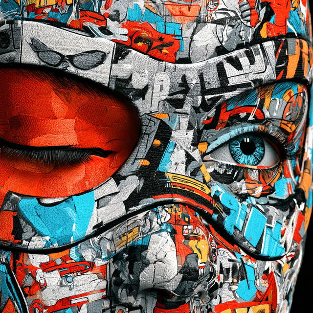 Collagegrimage style, Midjourney V8.2, render 1 of 4