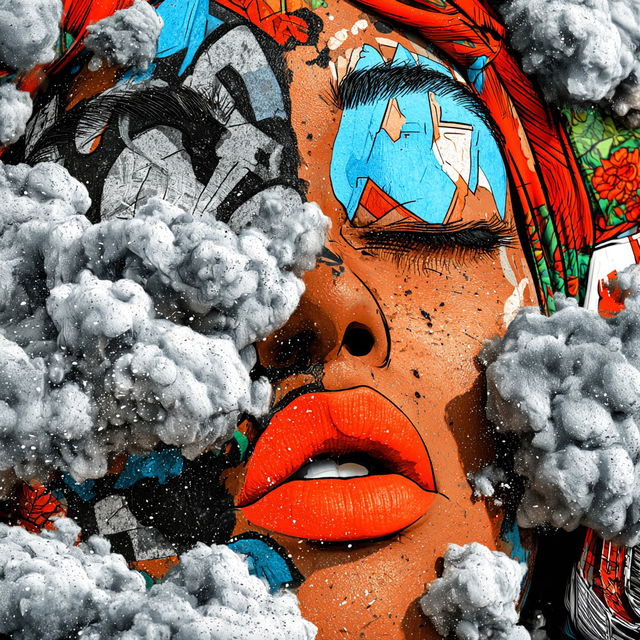 Collagegrimage style, Midjourney V8.2, render 3 of 4