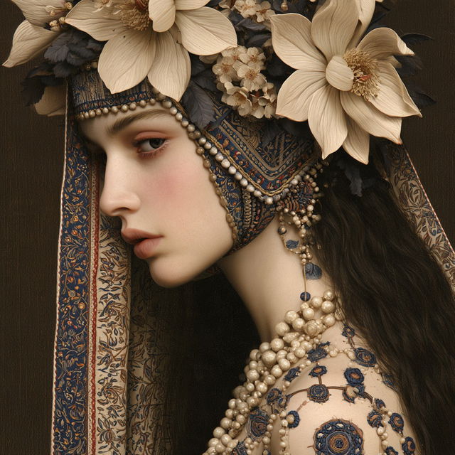 Baroqueweft style, Midjourney V8.2, render 4 of 4
