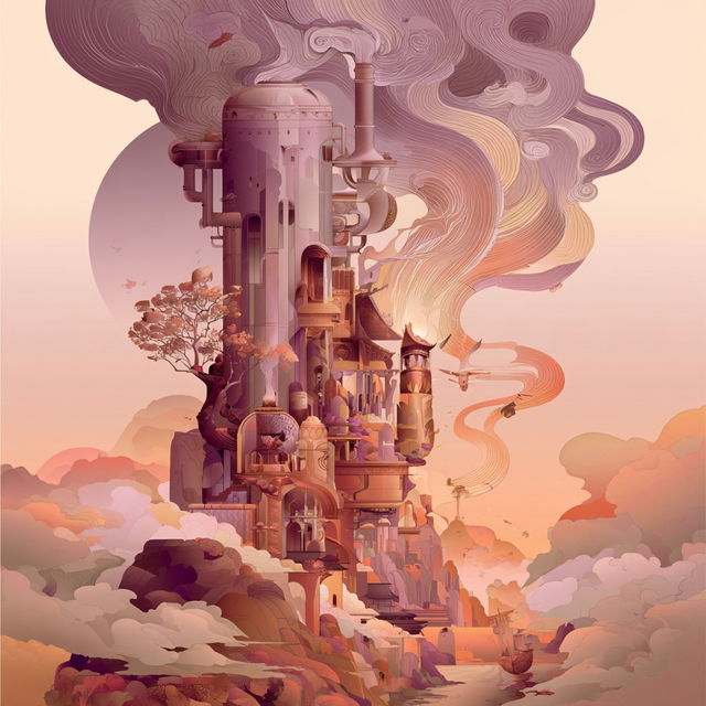 Cliffbloom style, Midjourney V8.2, render 4 of 4