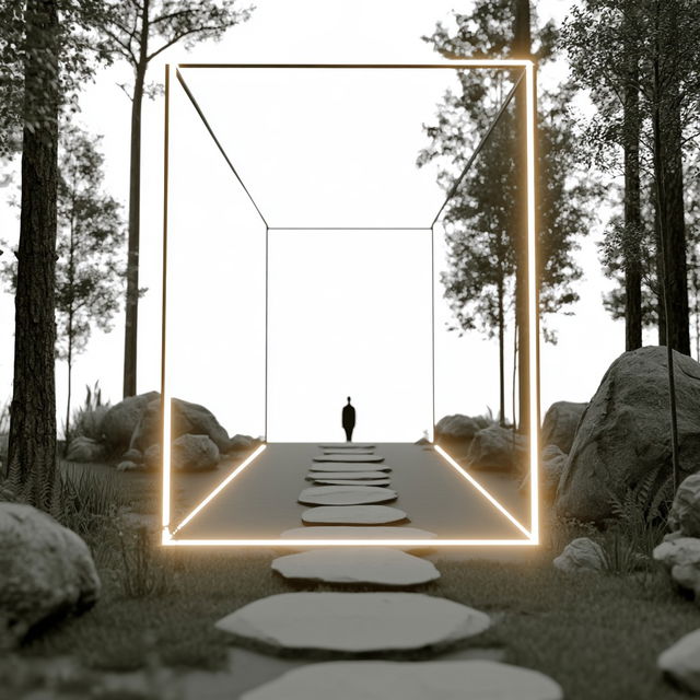 Whiteframe Sublimation style, Midjourney V8.2, render 4 of 4