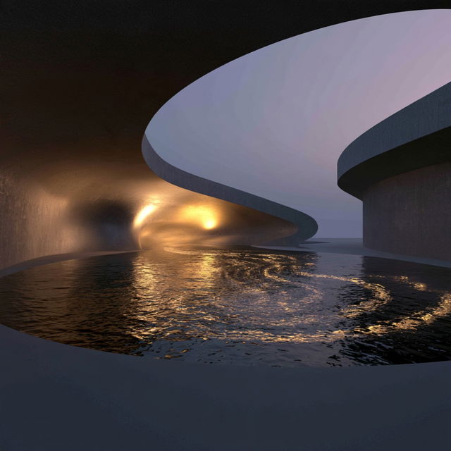 Nacreous Underworld style, Midjourney V8.2, render 4 of 4
